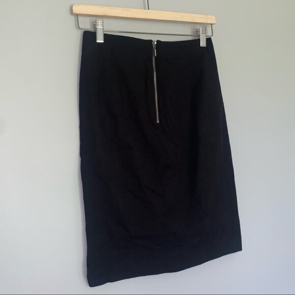 Roland Mouret for Banana Republic Pencil Skirt Black Metallic Embellished Size 2 - Picture 6 of 8